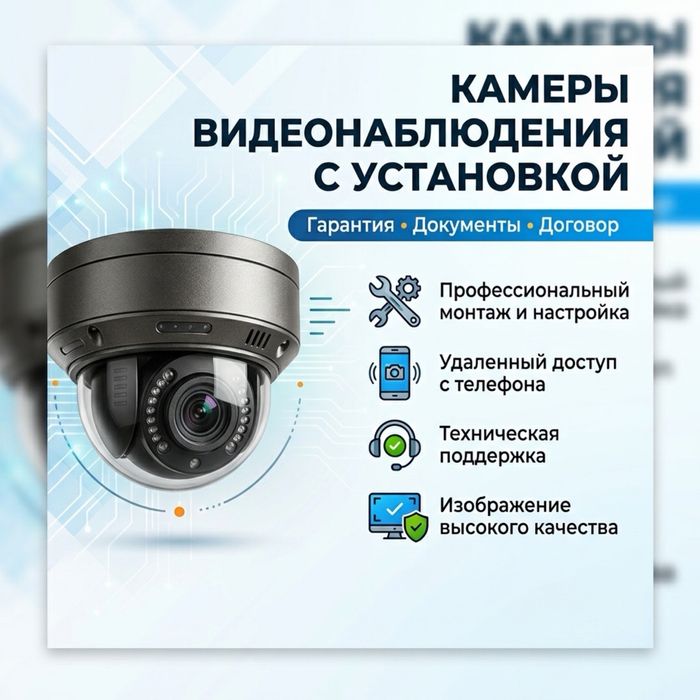 Установка видеонаблюдений