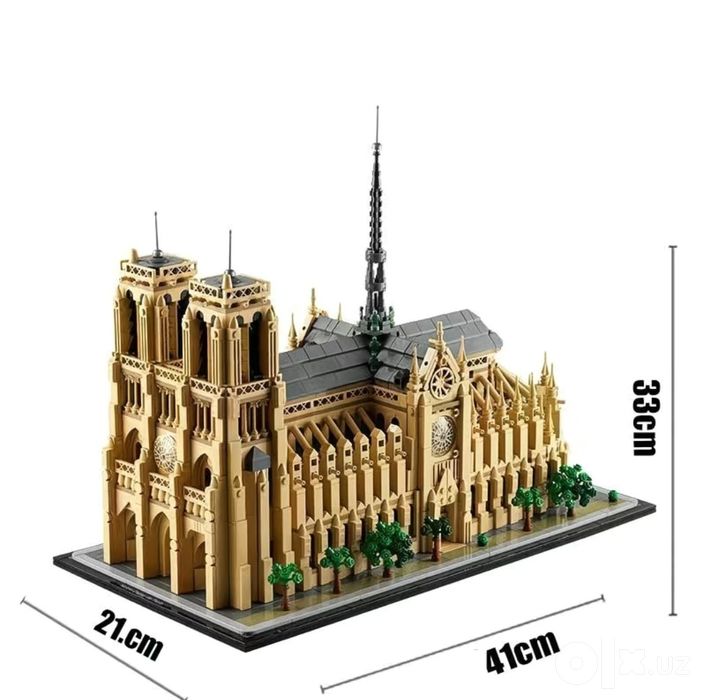 Конструктор лего Notre dame de Paris, лего архитектура