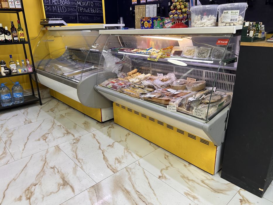 Витринный холодильник, горизонтальный б/у