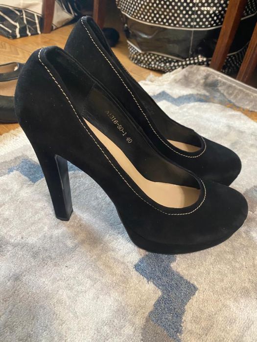 Туфли из натуральной замши