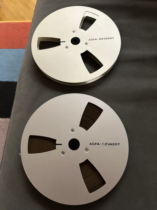 Set role de magnetofon (18cm) Agfa Gevaert de aluminiu impecabile