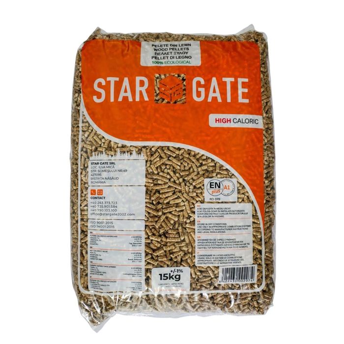 Peleti A1 EnPlus STAR GATE  Premium livrare in toata Romania