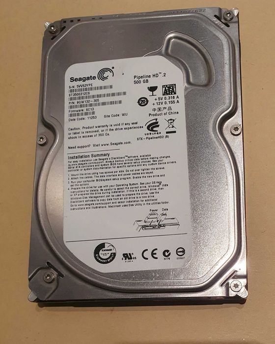Hard disk Seagate de 500GB
