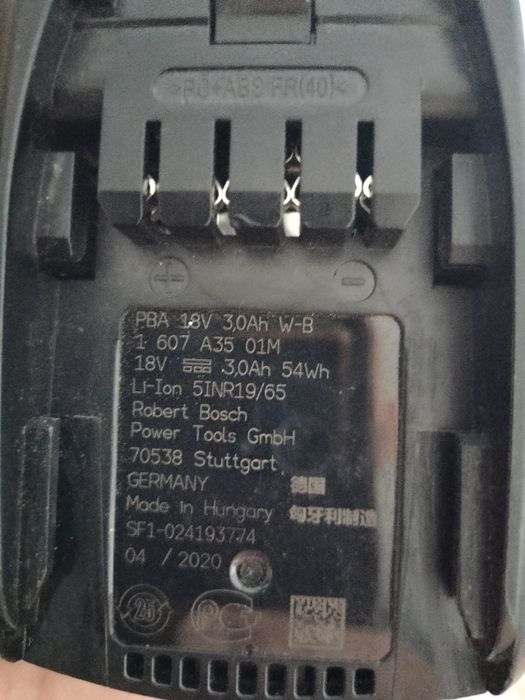 Baterie Bosch 18 v pentru Bosch verde