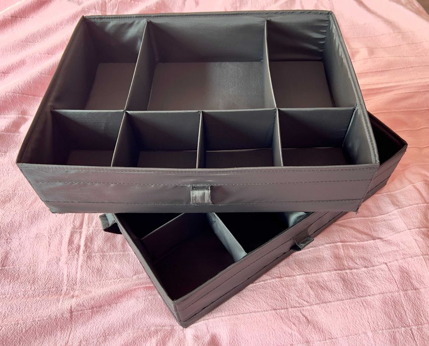 IKEA SKUBB cutii compartimentate / Set 2 / Ediție culoare neagră