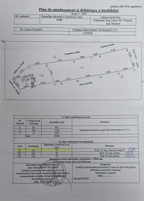 Teren 5000 mp Liteni (Dolhasca) – Asfalt, Utilități la poartă, 15 min de A7