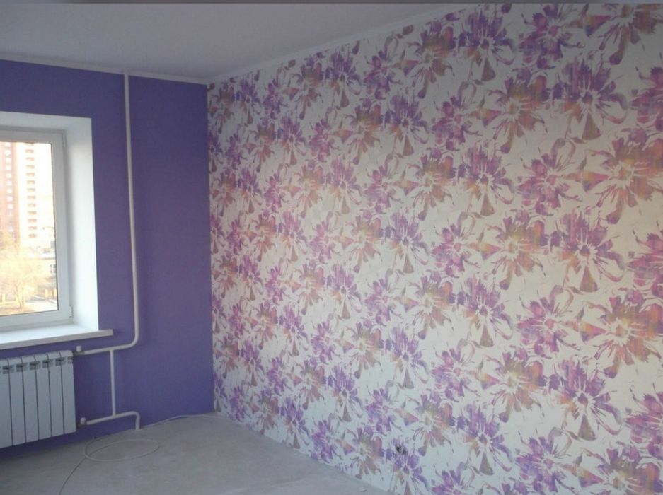 Поклейка обоев. Игорь