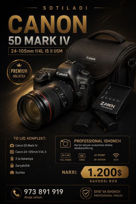 Canon mark 4 Obektiv 2 pokalina