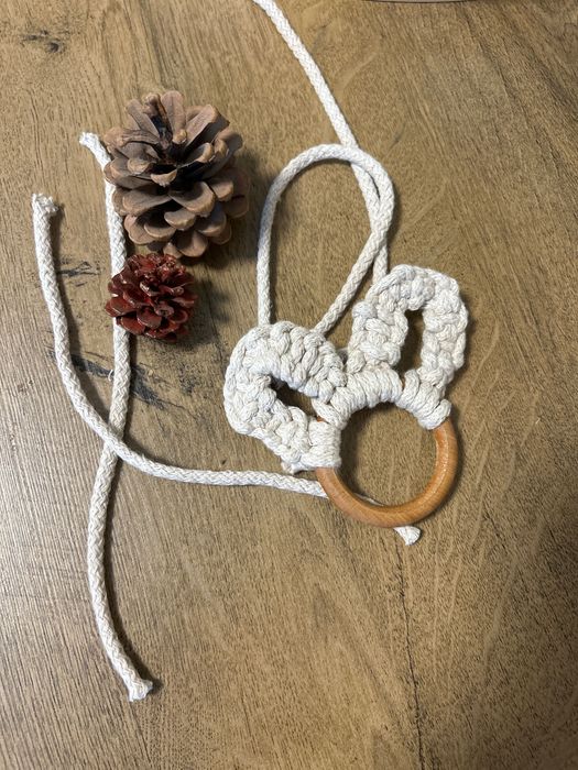 Ръчно плетено бебешко одеало подарък за коледа погача  Ализе Пуфи