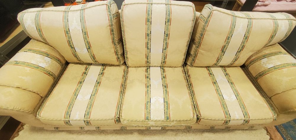 2x canapele (dublă și triplă) din catifea