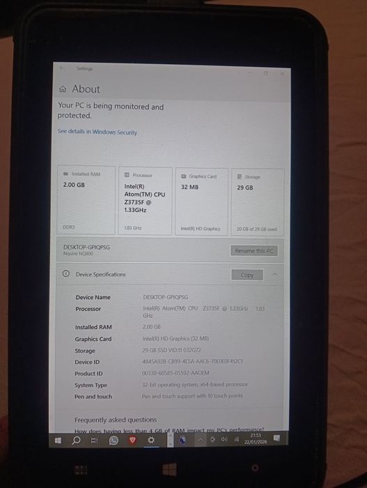 Tabletă Newland NQire Tough Tab 8"