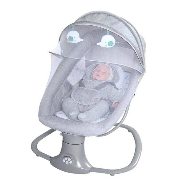 Электронная люлька шезлонг стульчик