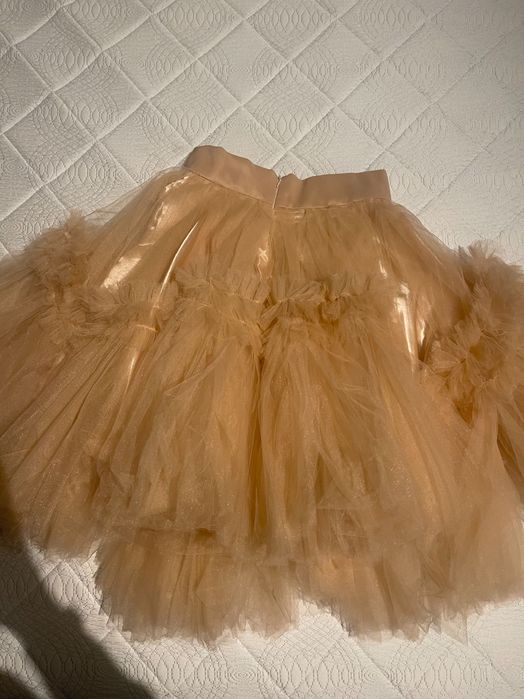 Официална пола с тюл и подплата