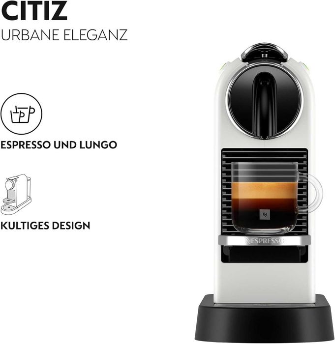 Капсулна машина De'Longhi Nespresso с помпа за високо налягане и перфектен контрол на топлината. Функция за пестене на енергия, без Aeroccino.