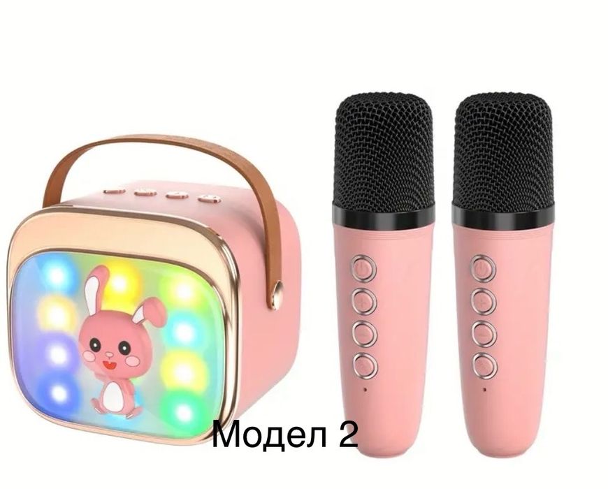 Детско караоке/тонколонка с два микрофона/блутут колонка