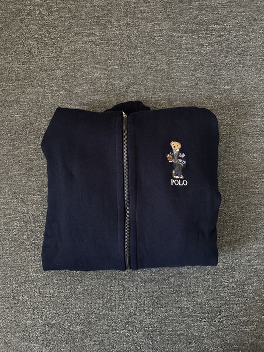Оригинално Polo Ralph Lauren Bear Zip Up Hoodie