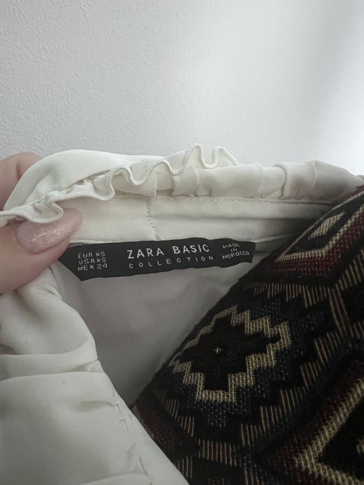 Camasa Zara alb unturiu