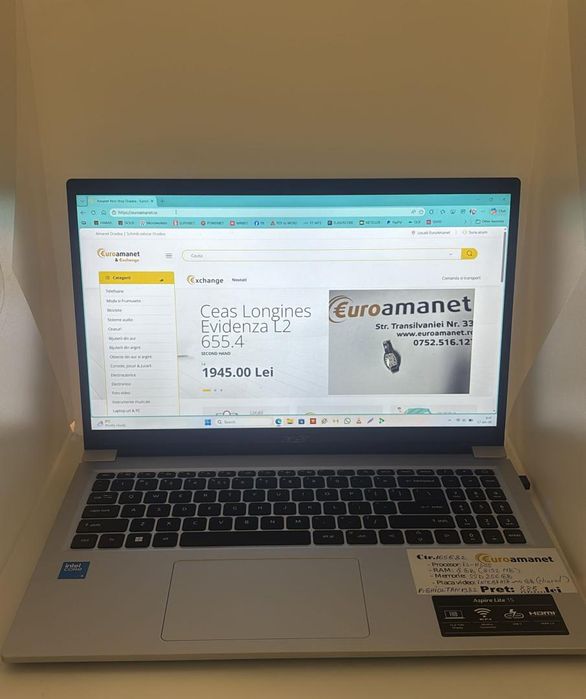 Laptop Acer 15.6'' Extensa 15 EX215-57, FHD IPS, Procesor Intel(R) -A-