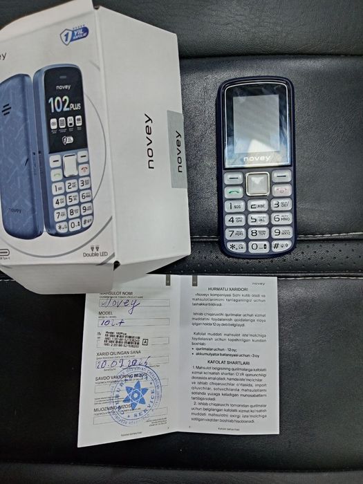 Novey 102plus sotiladi yangi