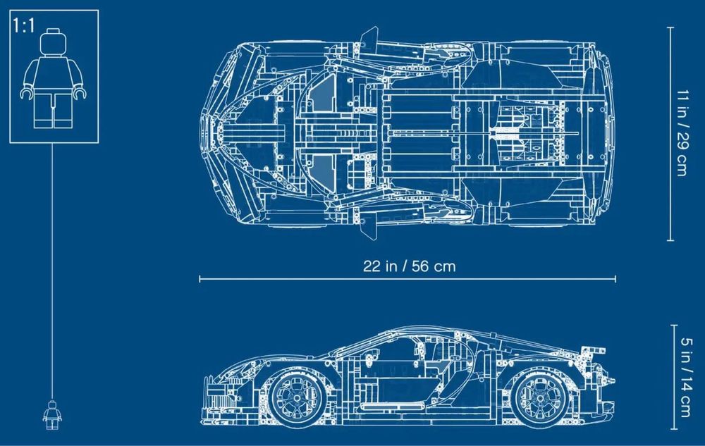 Bugatti Chiron Lego Technic Model