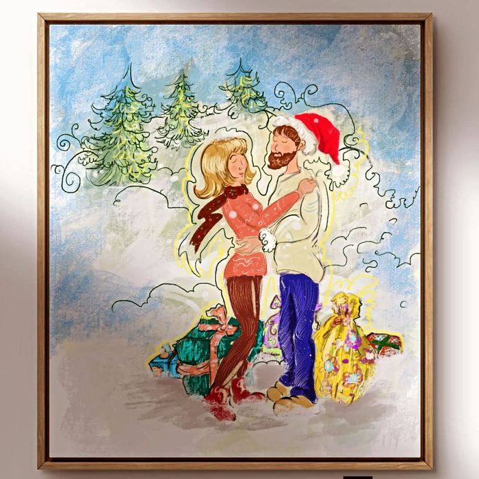 Pictura și ilustrație, cadou Valentine's Day