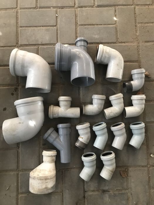 Фитинги Трубы для канализации 100 диаметр бу отрезки