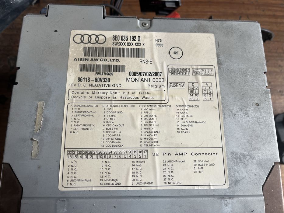 Vand navigatie audi a4