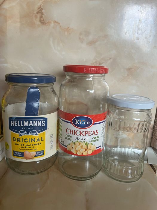 Буркани на винт - различни размери