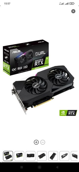 Видеокарта 3060ti Asus 8 Gb