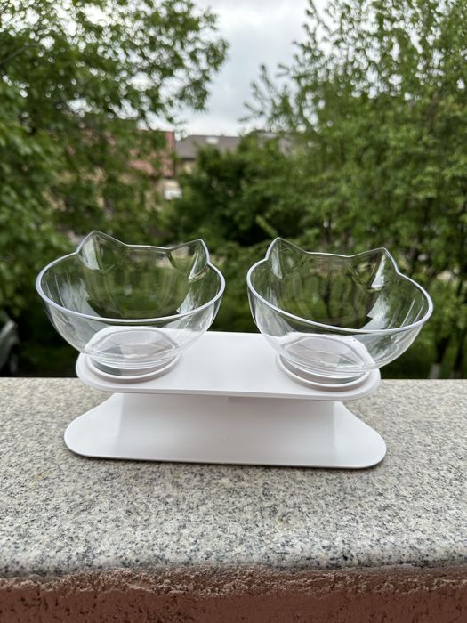 Bol ortopedic pentru hrana si apa pisici