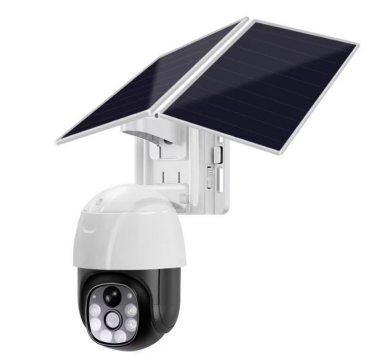 Комплект камера за видеонаблюдение с двоен соларен панел VC8PT-W