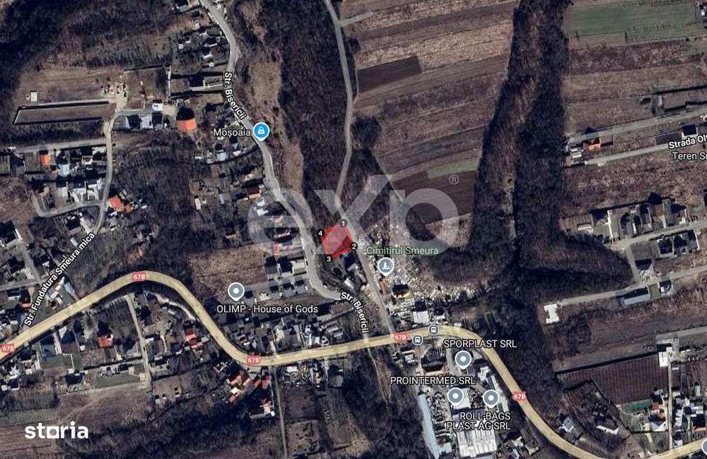 Teren de vanzare Smeura – 1018 mp intr-o zona linistita si aerisita