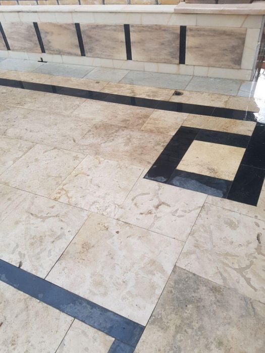 наполные покритие из известняк с мрамором