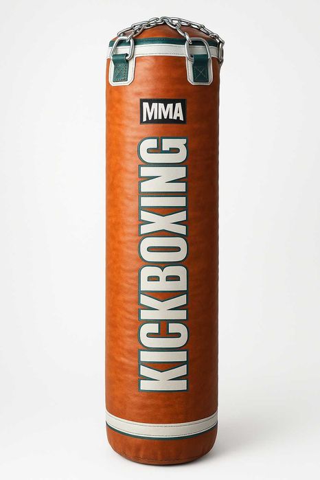 Професионален боксов чувал, пълен 150х35 см, оранжев