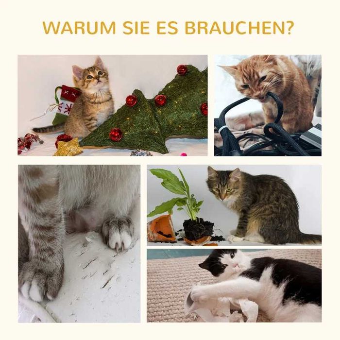 Дърво за котки PawHut с къщичка за котки, драскалки от сизал, перащи се възглавници, 100,5 В x 57 Д x 37 Ш см