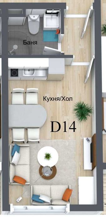 Продава се Едностаен апартамент в к.к. Пампорово - 32 кв.м за 875 €/кв.м - Снимка #1