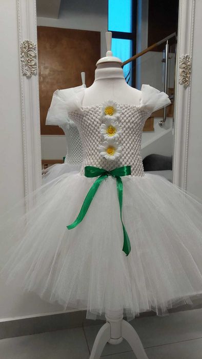 Rochita TUTU margareta musetel gherbera primavara serbare carnaval