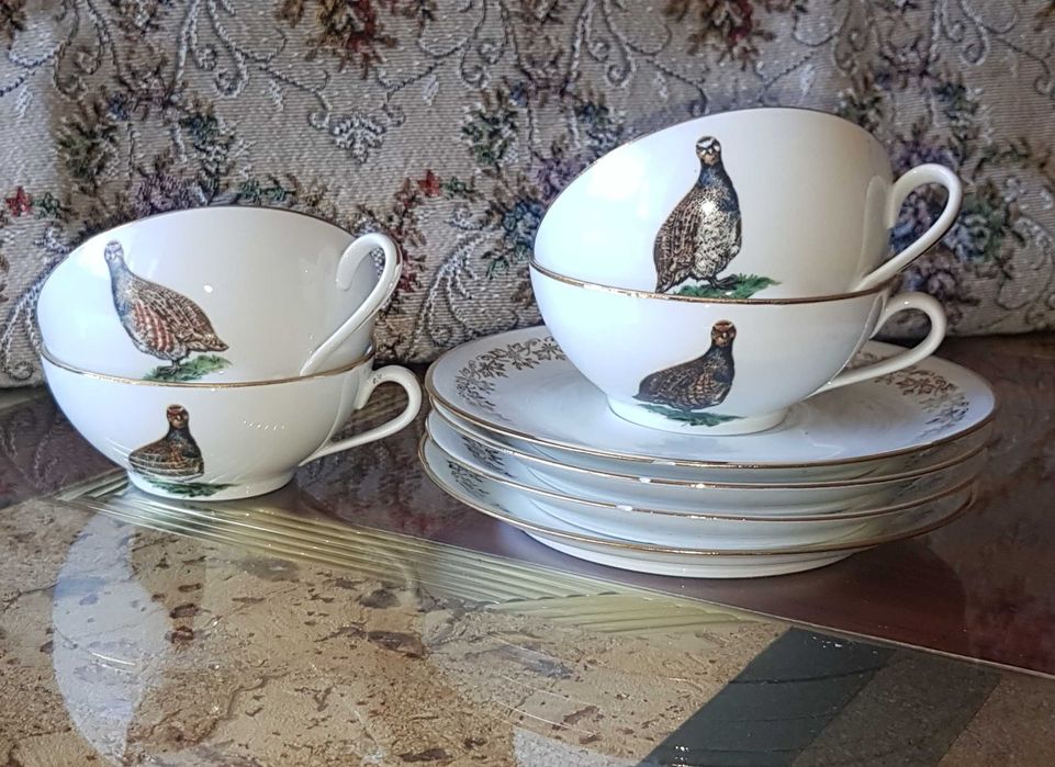 Старинен порцеланов сервиз за кафе- Франция