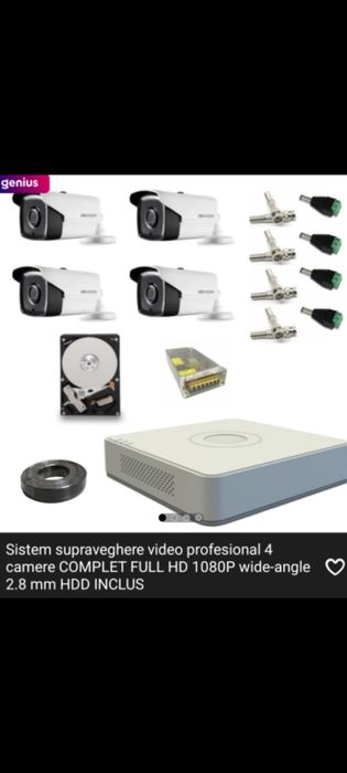 Vând sistem de supraveghere