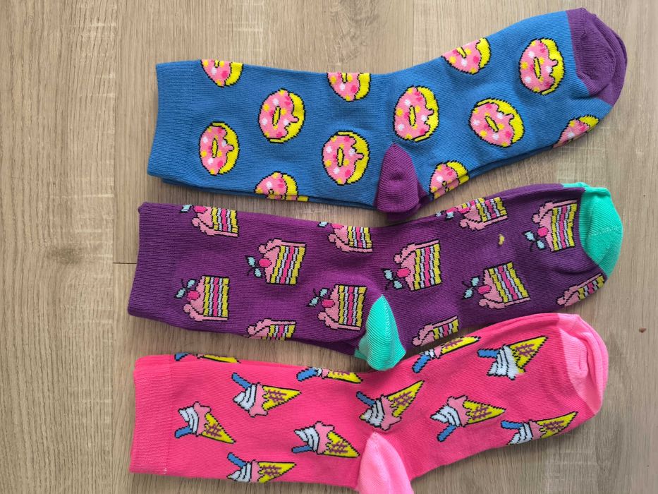 Шарени чорапи 3 чифта 9лв