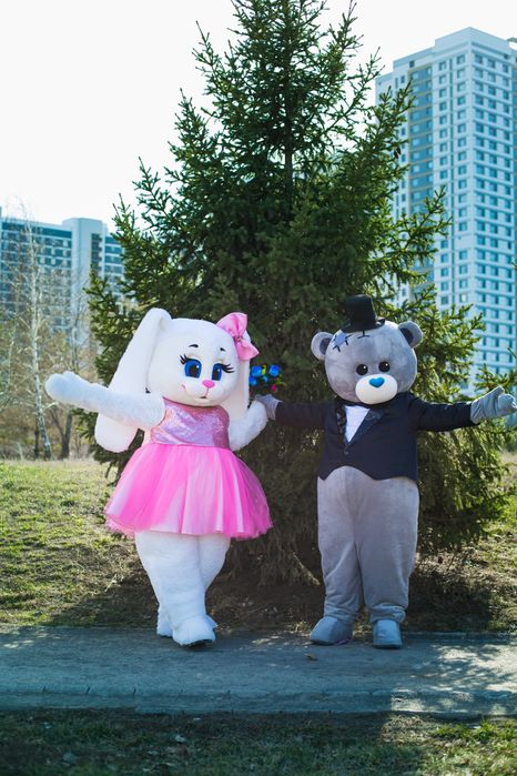 МИШКИ ТЕДДИ/ЗАЙКА аниматоры, поздравление