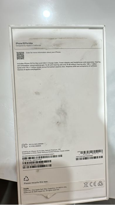 Iphone 16pro max,1 T