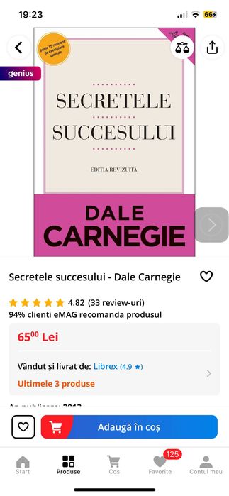 Dale Carnegie carte Leadership Succes Dezvoltare Vanzari Business NOU