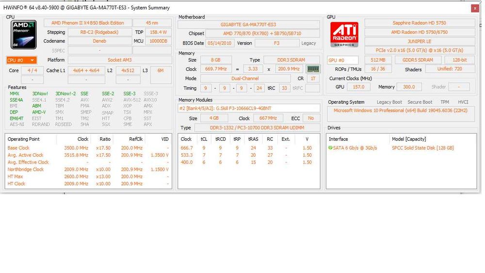 amd Phenom II 550 отключени ядра, G.Skill ddr4 3200 2x4gb AMD A10-7800