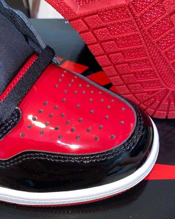#EDITIE LIMITATĂ# Nike Air Jordan 1 Patent Bred - Verificare Colet