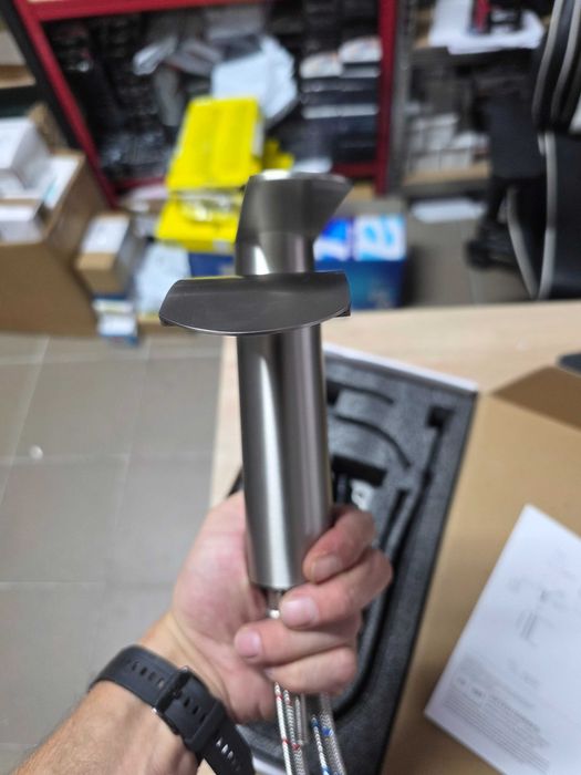 Baterie monocomanda pentru lavoar ARCORA din otel inoxidabil cu cartus ceramic