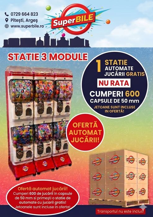 Stație automate jucarii