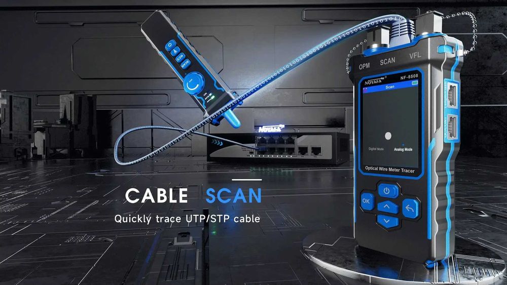 Tester noyafa utp/ftp/fibra optica pentru masuratori retea