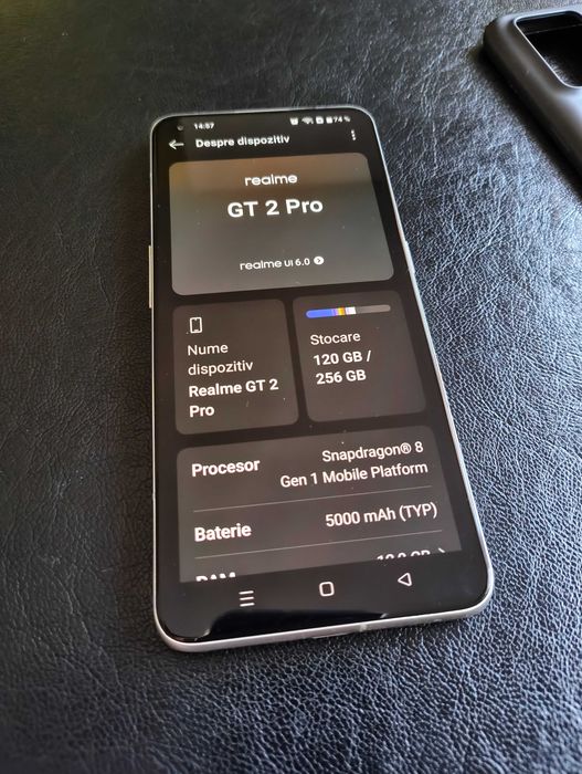 Vând telefon Realme GT 2 Pro 5G - 256GB / 12GB RAM, Snapdragon 8 Gen 1