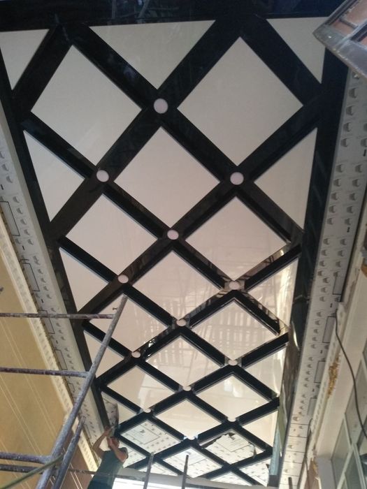 Alyukobond travertin ustasi naves dizayn fasad аликабон алюкабонд наве